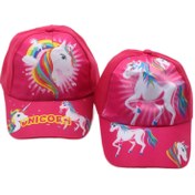 تصویر کلاه کپ بچگانه مدل یونیکورن 