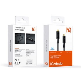 تصویر کابل دوسر تایپ سی تاندربولت 3 مک دودو مدل Mcdodo Ca-8760 Thunderbolt 3 USB-C Cable Mcdodo