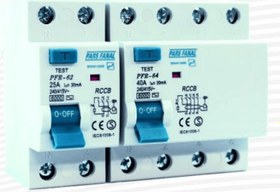 تصویر کلید محافظ جان ترکیبی الکترونیکی پارس فانال 32 آمپر دو پل Pars fanal 32A 2P combination electronic (RCBO)