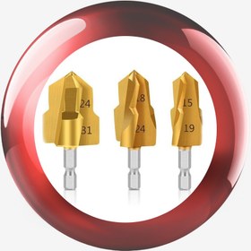 تصویر ست مته کاجی لوله pvc 