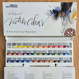 تصویر آبرنگ 36 رنگ افرا 