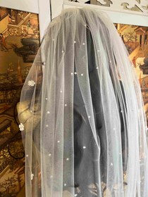 تصویر تور سر عروس کد ۱۰۸۰ 