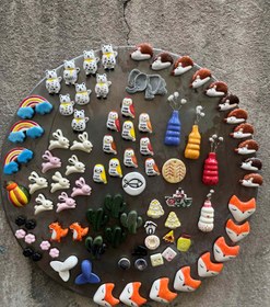 تصویر مگنت های سرامیکی (روو یخچالی )دست ساز - جوجه تیغی 