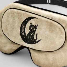 تصویر طرح گربه کد255 برای چشم بند کورال Cat Design for Coral255 Sleep Mask