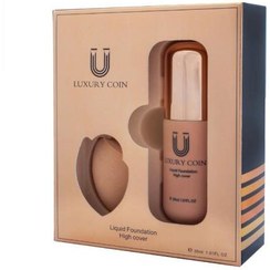 تصویر کرم پودر لاکچری کوین شماره 551 30 میل Powder cream luxry coin 551