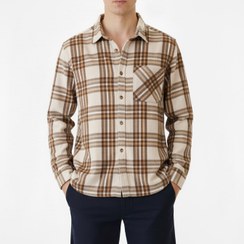 تصویر پیراهن پشمی مردانه چهارخونه 