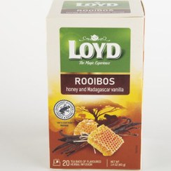 تصویر دمنوش گیاهی لوید رویبوس طعم عسل و وانیل ۲۰ عددی 