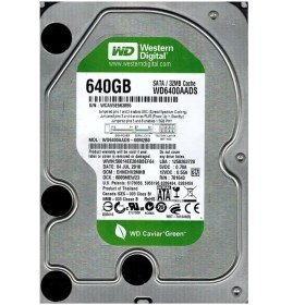 تصویر هارد 640 گیگابایت سبز گرین اینترنال وسترن اصلی دیجیتال 3.5 اینچ مدل Western Digital Internal Hard Drive 640 GB Green 