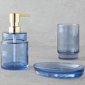 تصویر ست سرویس بهداشتی 3 پارچه انگلیش هوم براش آبی 