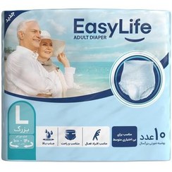 تصویر پوشک ایزی لایف L بزرگ کارتن 6 عدد 