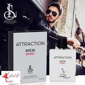 تصویر ادکلن مردانه اسپرینگ لیلیز مدل Attraction Men حجم 100 میل Attraction Men