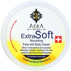 تصویر کرم صورت و بدن حاوی بابونه آدرا مناسب پوست های معمولی و حساس ۲۰۰ میلی لیتر Adra Face And Body Cream With Chamomile 200ml