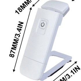 تصویر چراغ مطالعه LED گیره ای با قابلیت شارژ 