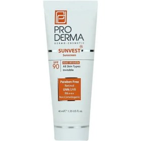 تصویر کرم ضدآفتاب و ضدچروک SPF90 بی رنگ پرودرما ضدآفتاب 90 Pro Derma 