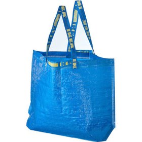 تصویر کیف قابل حمل بزرگ آبی 71 لیتری ایکیا مدل IKEA FRAKTA ا IKEA FRAKTA carrier bag large blue 55x37x35 cm 71 l IKEA FRAKTA carrier bag large blue 55x37x35 cm 71 l