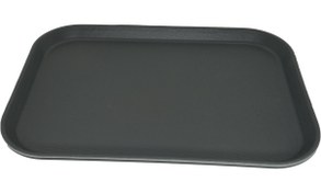 تصویر سینی استپ دار مستطیل 51*38 سانت فایبرگلاس مشکی کد 060 (یک عددی) 