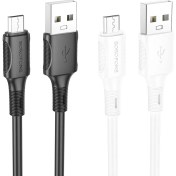 تصویر کابل تبدیل USB به MICROUSB بروفون مدل BX80 طول 1 متر Borofone BX80 MicroUSB Cable 1m