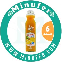 تصویر اسموتی آناناس طبیعی کاریز ۷۵۰ سی سی - باکس 6 عددی Kariz Smoothie Pineapple 750cc