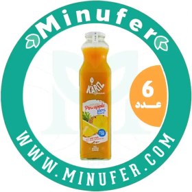 تصویر اسموتی آناناس طبیعی کاریز ۷۵۰ سی سی - باکس 6 عددی Kariz Smoothie Pineapple 750cc