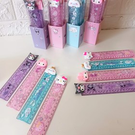 تصویر خط کش ۱۵ سانتیمتری فانتزی کرومی و دوستان 