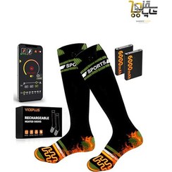 تصویر جوراب گرم کن شارژی عالی برند VICEPLUS Electric Heating Socks with Control and Heating VICEPLUS RTX-DR08L