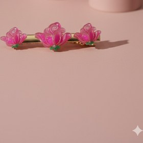 تصویر گیره مو گل 