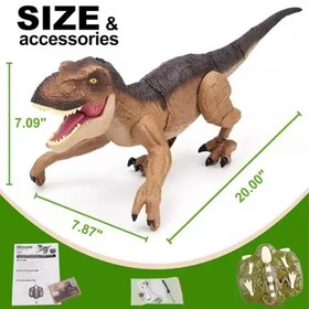 تصویر ربات اسباب بازی دایناسور کنترلی تیرکس Dinosaure T-REX 