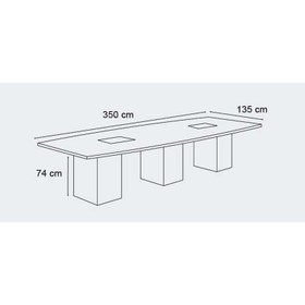 تصویر میز کنفرانس نیلپر کد NODC 112 