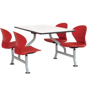 تصویر مجموعه میز و صندلی چهار نفره رستورانی نیلپر 