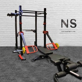 تصویر پاور رک وزن آزاد Free weight power rack structure NS2001 