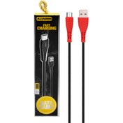 تصویر کابل فست شارژ برزنتی USB به MicroUSB (اندروید) ALIARMI مدل AC-02-01 طول 1 متر 