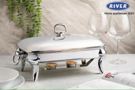 تصویر سوفله مستطیل متوسط روما نقره ای ریور کد RM206 