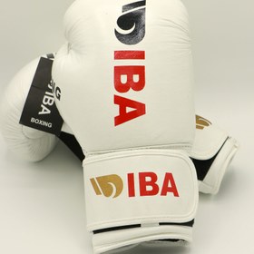تصویر دستکش بوکس چرم AIBA چسبی