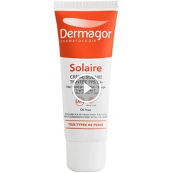 تصویر درماگور کرم ضد آفتاب رنگی 3 در 1 پوست چرب spf50 حجم 40 میل beige clair 