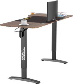 تصویر میز کامپیوتر گیمینگ تویستد مایندز مدل T Shaped Electric-height adjustable Right Twisted Minds T Shaped Electric-height adjustable Right Gaming Computer Desk