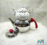 تصویر کتری قوری استیل دسته دار home king 