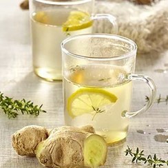 تصویر نوشیدنی کفیر آب یک لیتری لیمو زنجبیل Ginger & lemon water kefir