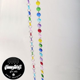 تصویر ریسه یک متری هفت رنگ کریستالی 