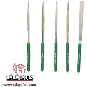 تصویر سوهان سوزنی تاپ تول 5 عددی مدل GNBA0501 ا TopTul Needle Files GNBA0501 TopTul Needle Files GNBA0501