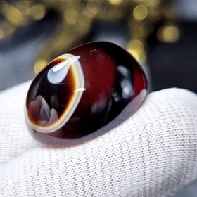 تصویر نگین سنگ عقیق معدنی خراسانی نمونه خاص کد S3569 