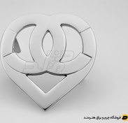 تصویر مارک کیف CHANEL طرح قلبی 