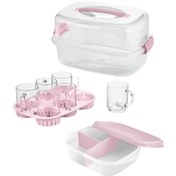 تصویر سبد پیک نیک لیمون مدل FIDOKA-2440 ست چای خوری ۶ نفره 