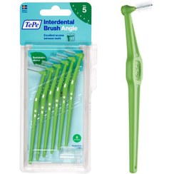 تصویر مسواک ارتودنسی بین دندانی مدل انگل سایز 5 ،6 عددی Interdental Brush Angle 5