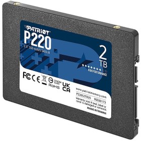 تصویر اس اس دی P220 اینترنال ۲ ترابایت پاتریوت ۲.۵ اینچ Patriot P220 2TB SATA III 2.5 Internal SSD