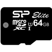 تصویر کارت حافظه microSDXC سیلیکون پاور مدل Elite کلاس 10 استاندارد UHS-I U1 سرعت 85MBps ظرفیت 64 گیگابایت گارانتی متین 