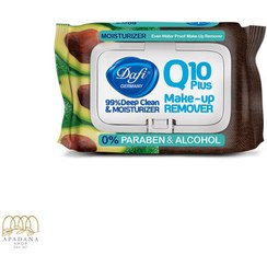 تصویر دستمال مرطوب پاک کننده آرایش دافی مدل Q10 (طرح Dafi Q10 Stop Irritation Makeup Remover Wet Wipes