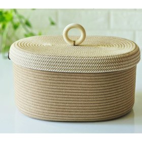 تصویر ظرف نان مدل Oval - طوسی 