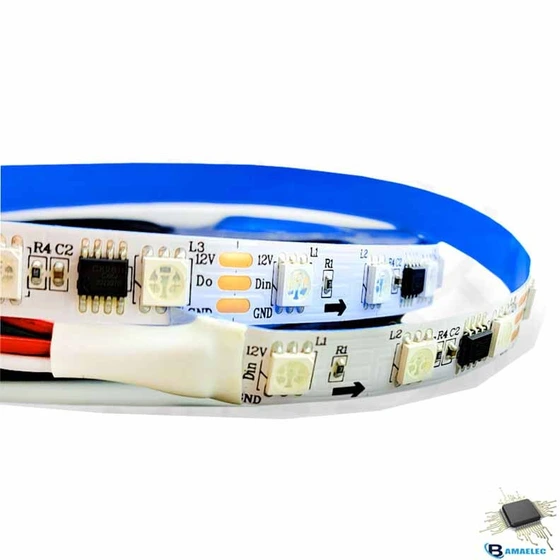 خرید و قیمت LED نواری 12 ولت RGB I.C تراکم60 IP20 | ترب