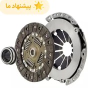 تصویر دیسک و صفحه تیبا 1 بهبود یافته 200 + 215 میلی‌متری شایان صنعت شرکتی سایپا یدک با بلبرینگ کد 107609 - P58 