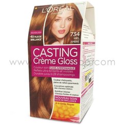تصویر کیت رنگ مو CASTING لورال - 734 ا Loreal Casting Creme Hair Color Kit - 734 Loreal Casting Creme Hair Color Kit - 734